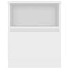 VidaXL Tables de chevet 2 pcs Blanc 40x40x50 cm Aggloméré