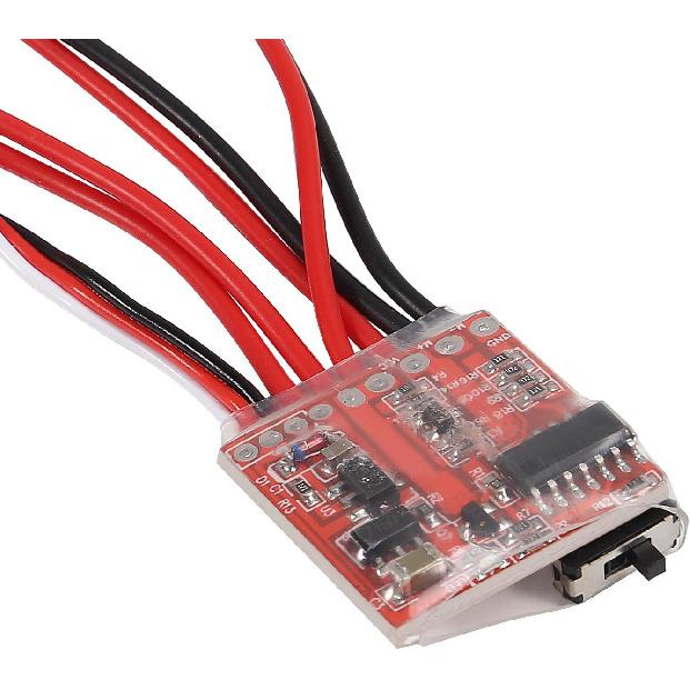 2pcs RC 20A Brushed ESC Electronic Speed Controller w/Brake for 1/16 1/18 1/24 RC Car Boat Tank