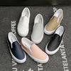 Fashion 2025 Spring Mesh Breathable White Flat Shoes Women's Non Slip Sports Casual Shoes Lace-up Comfortable Slip On Vulcanized Shoes