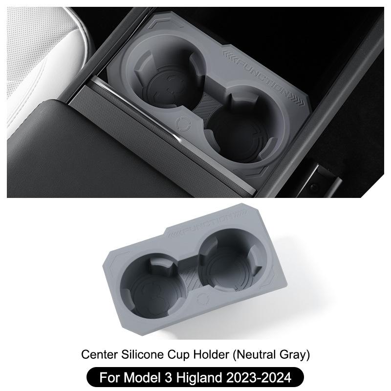 For Tesla Model Y Juniper Center Console Storage Box Cup Holder Limiter Model 3 Highland Central Armrest Storage Case Waterproof