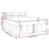 VidaXL Sommier à lattes de lit avec matelas Gris foncé 180x200cm Tissu 3289448