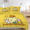Pompom Purin Friends Print 3Pcs Bedding Setduvet Cover With 2 Bedropillowcase Home Birthday Gift