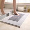 Inyahome Floor Bath Mats for Bathroom Non Slip Indoor Carpet Rugs Cover Machine Wash Plush Mats Bathroom Rug for Bathroom Shower