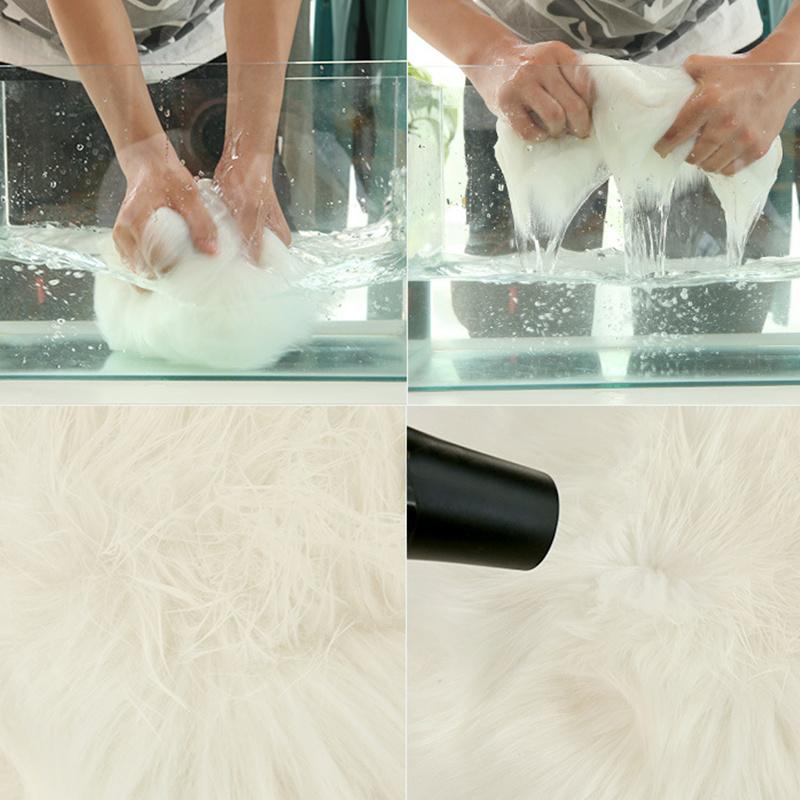 Faux Fur Rug Long-haired Panda Koala Animal-shaped Carpet Mats Living Room Bedroom Rug