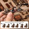 CRESYMME Miniature House Dollhouse Book Nook Kit Wooden DIY 3D Hobby Handmade (Lamped Study)
