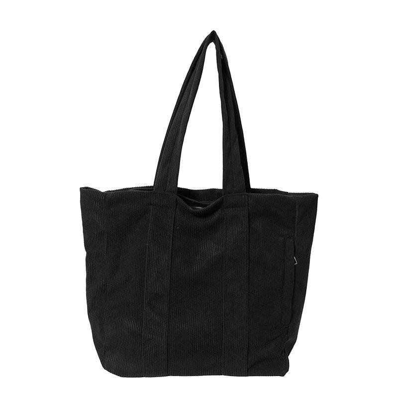 Corduroy Shoulder Bag Tote Bag Winter New Korean Version Casual Fashion Simple Large Capacity Commuter Women's Bag