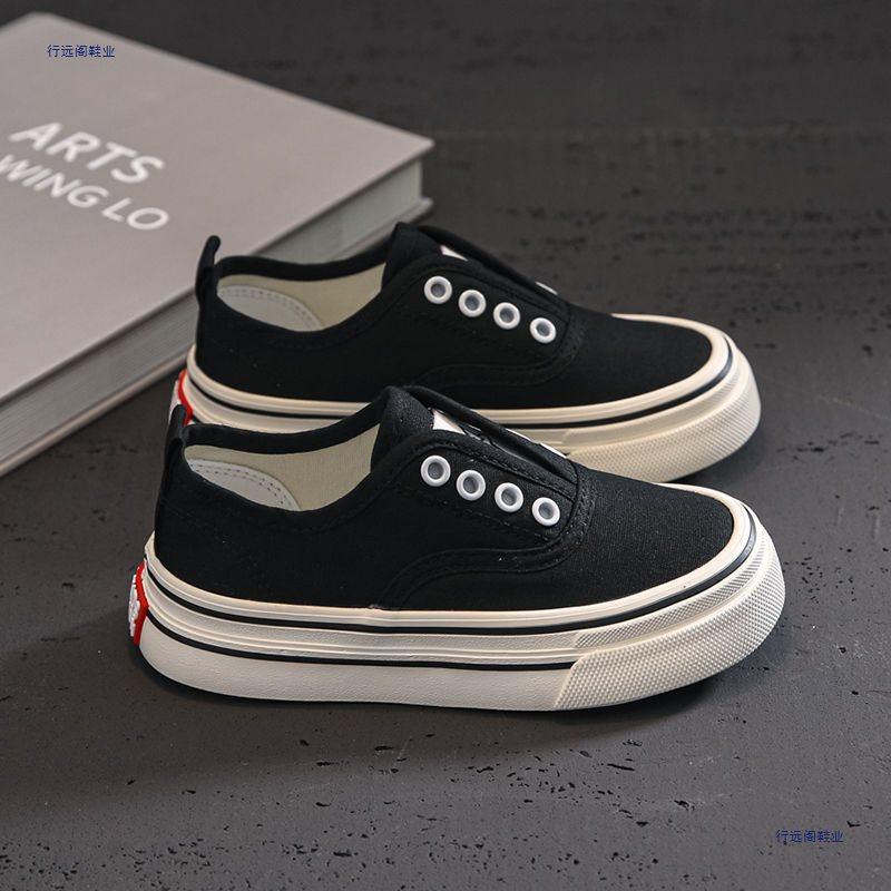 Classmate children's canvas shoes women's spring and autumn new one-pedal boys' shoes soft-soled casual shoes