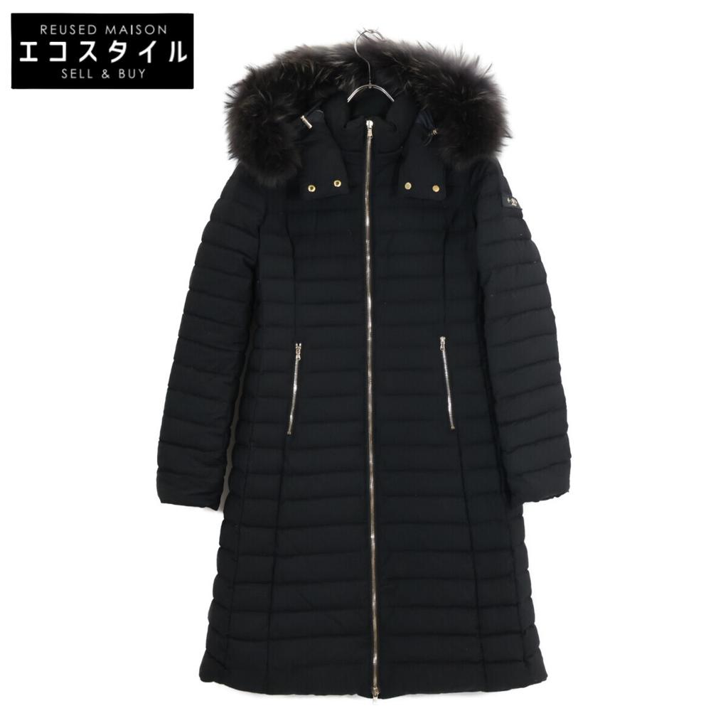 TATRAS [Domestic Regular/2010 Model] LTRL23A4581 CIMA Wool and Silk Fur Hooded Down Jacket Coat 02 blackUsed