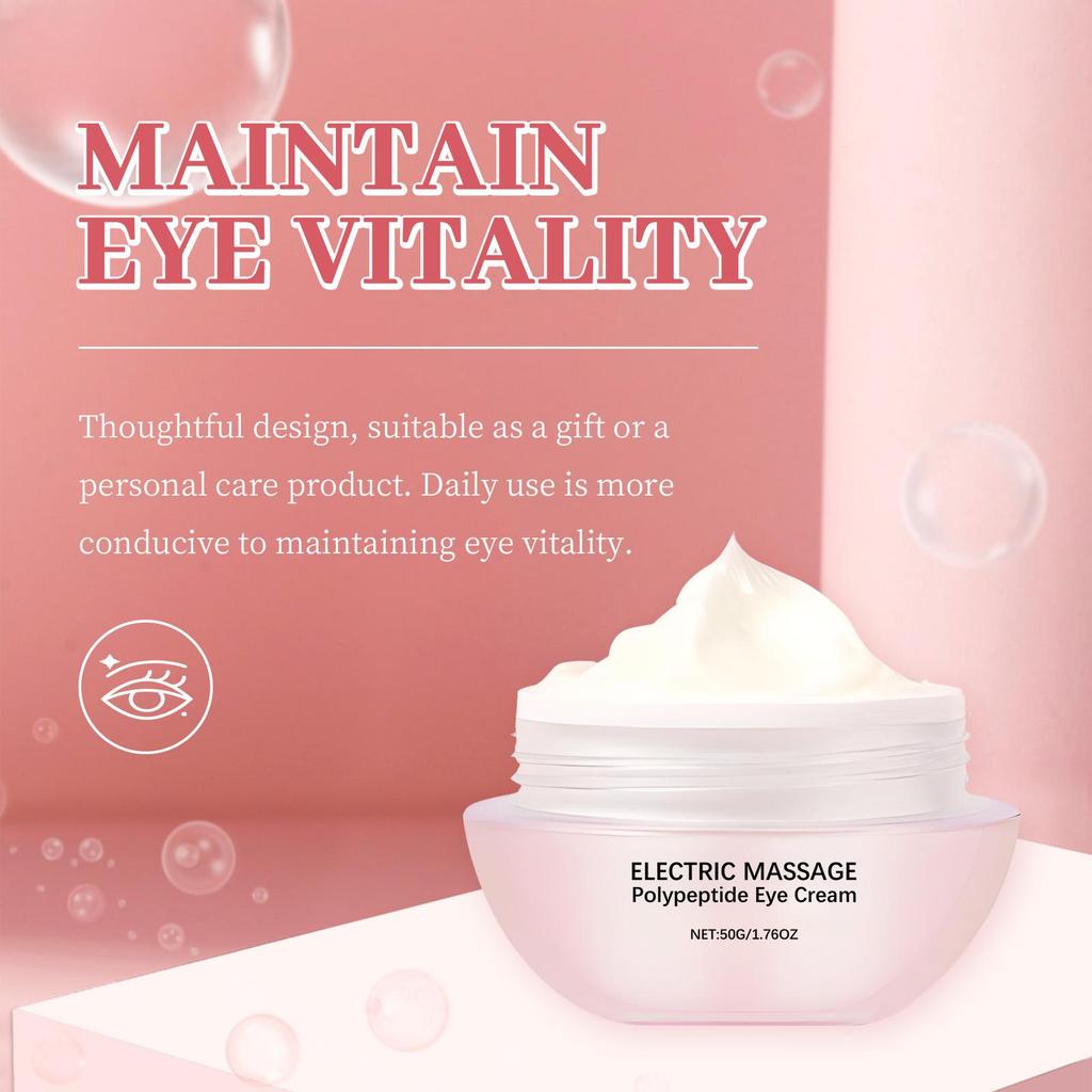 AMZ Crema de Ojos Eléctrica Masajeadora Hidratante Reafirmante para Líneas Finas y Sequedad, Cuidado Diario para Bolsas de los Ojos para Todos los Tipos de Piel 50g