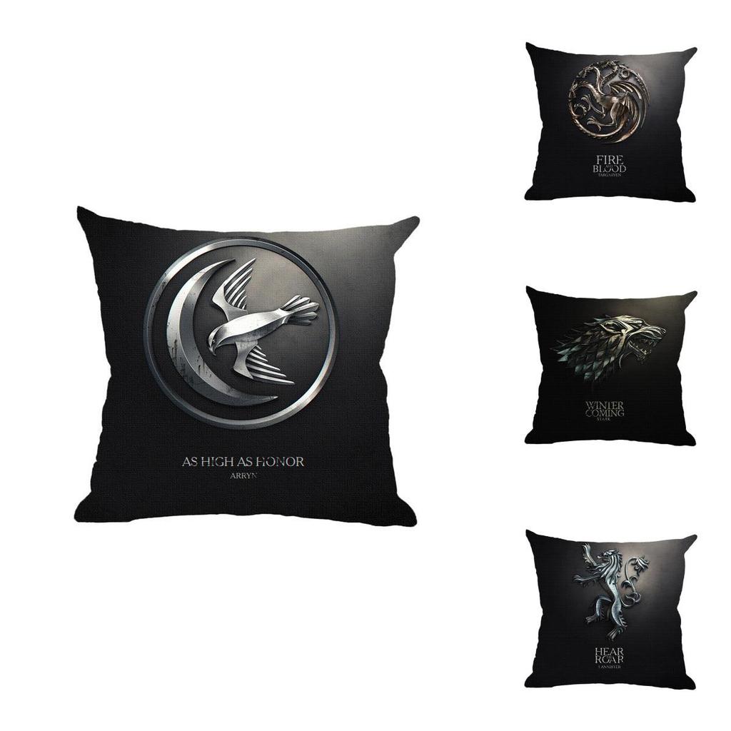 Luxurious Game Of Thrones Fire And Blood Throw Pillow Case For Elegant Home Decor
