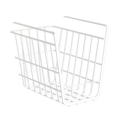 Sub dulap Organizator pentru coș, suport din sârmă metalică, agățat, suport pentru depozitare, cu suport pentru telefon