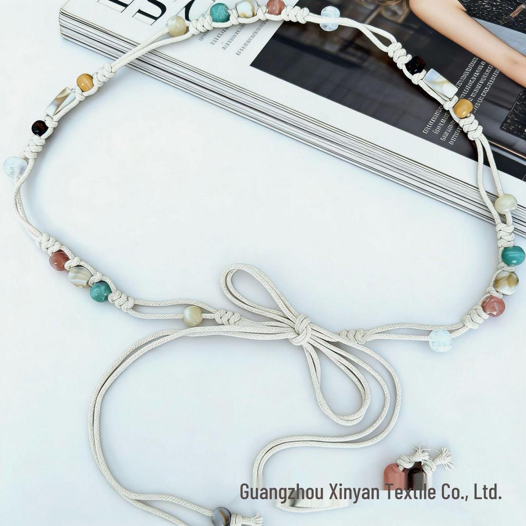 Bohemian Handmade Beaded Waist Chain Belt for Women - Ethnic Style Dress Accessory