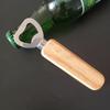 3D Ölflasköppnare Gadget i Rostfritt Stål & Massivt Trä