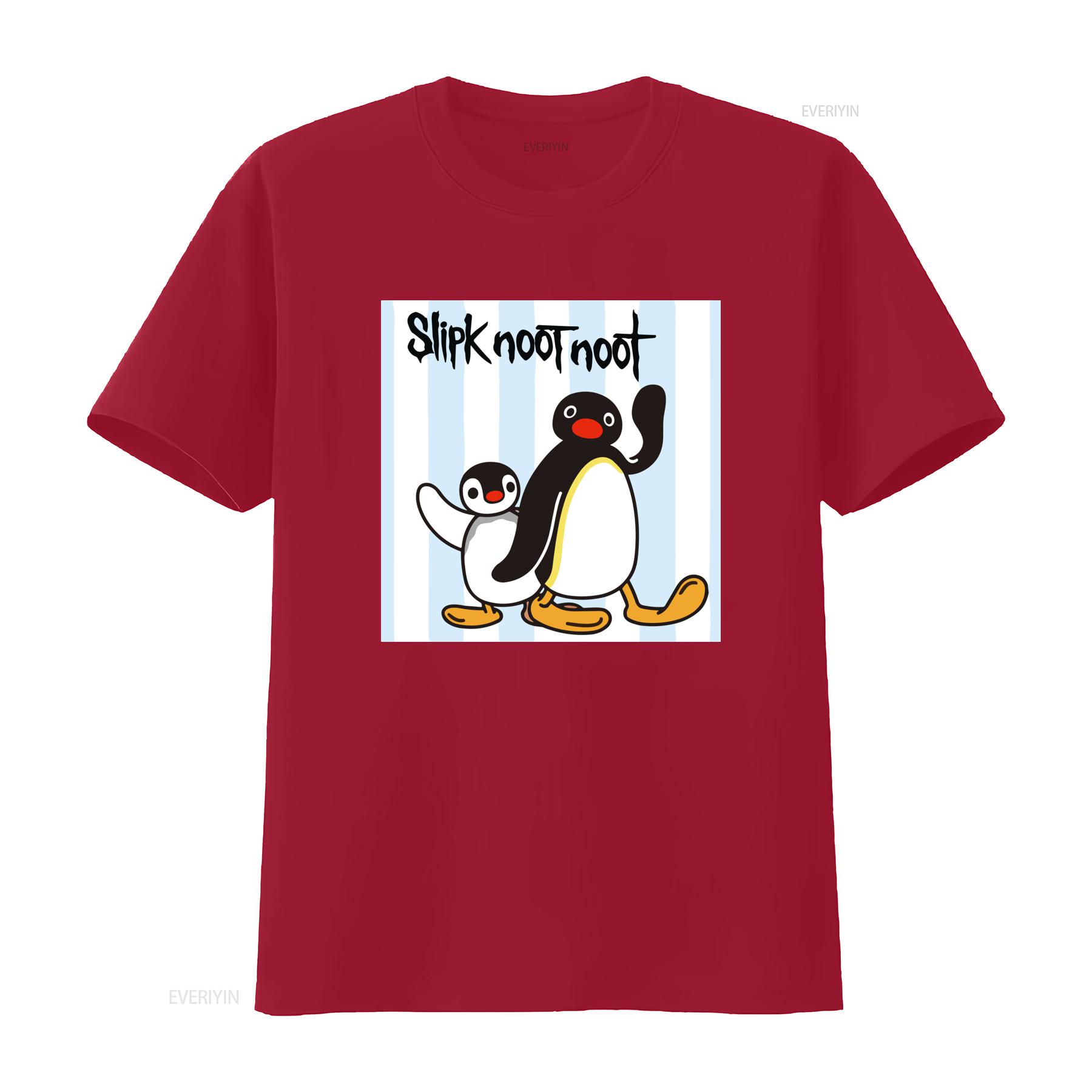 

Mens Slipk Noot Pingu T Shirt Cute Penguin Design Comfortable Fabric Perfect for Casual Wear vintage Washed Versatile S