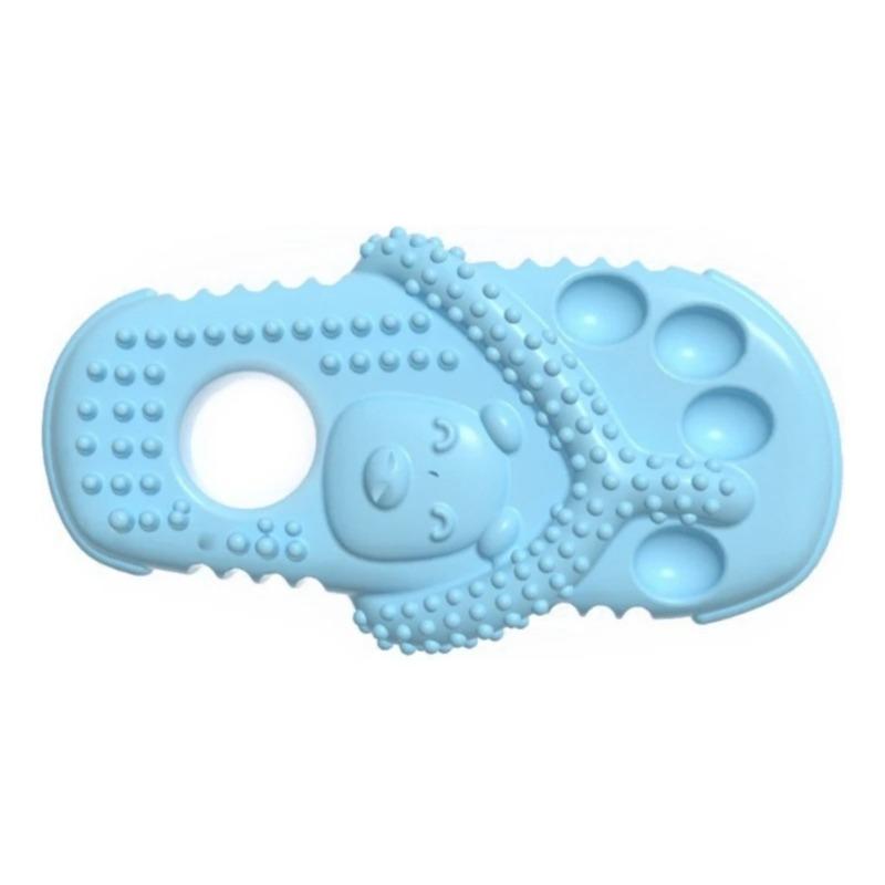 TPR Dental Chew Slipper Dog Toy Bite Resistant Molar Teeth Cleaning Pet Plaything Interactive Relaxation Toy for Dogs Cats