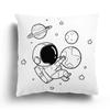 Fashion Black and White Star Astronaut Pillowcase Sofa Cushion Cover Home Living Room Decoration Cartoon Pattern