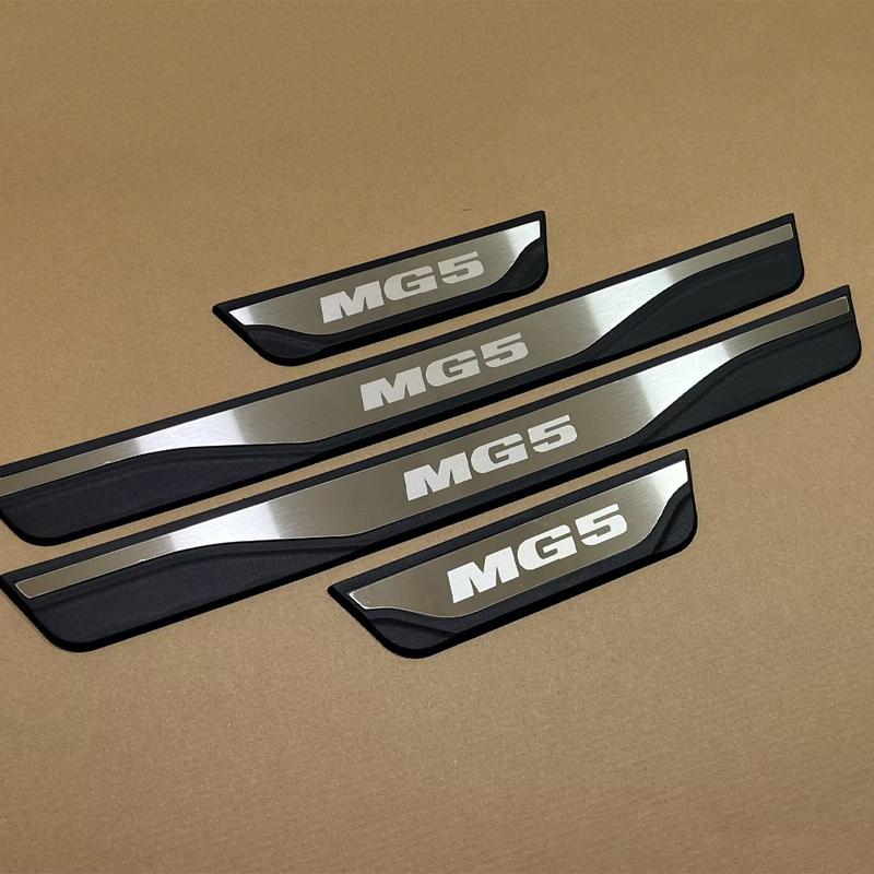 Door Sill Scuff Plate Trim For MG 5 Auto Threshold Protection Car Accessories Welcome Pedal Styling Stickers 2024 2025