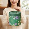 Hot Stamping Process Rice Dumpling Gift Box Traditional Handheld Round Bucket  Wedding