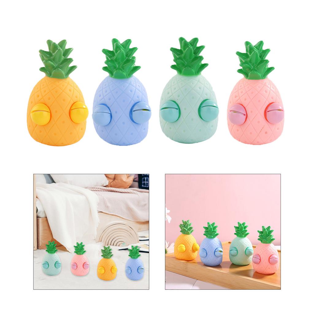 Fidgets Squeeze Ball Eye Popping Pineapple Stress Toy Spoof Practical Joke Props for Adult Kids ADD Hand Therapy
