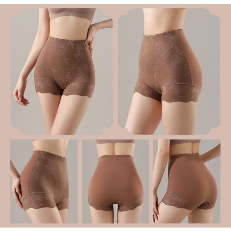 Women High Waisted Jacquard Tummy Control Shapewear Pants