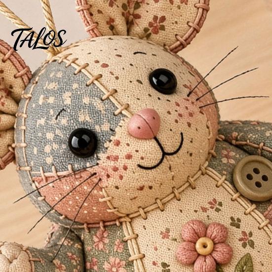 Table Decoration Plush Mouse Patchwork DIY Sewing Kit, Handmade Craft Set with Floral Fabric, Stuffing & Kit Buttons, Cute Stuffed Ornament