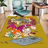 1pc Flintstone Design Area Rug - Non-Slip, Soft & Cozy Floor Mat for Living Room, Bedroom, Office - Indoor/Outdoor Decorative Carpet