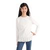 Tao Town Mädchen Langarmshirt mit Spitzennähten - Koreanischer Stil Frühling/Herbst Trend