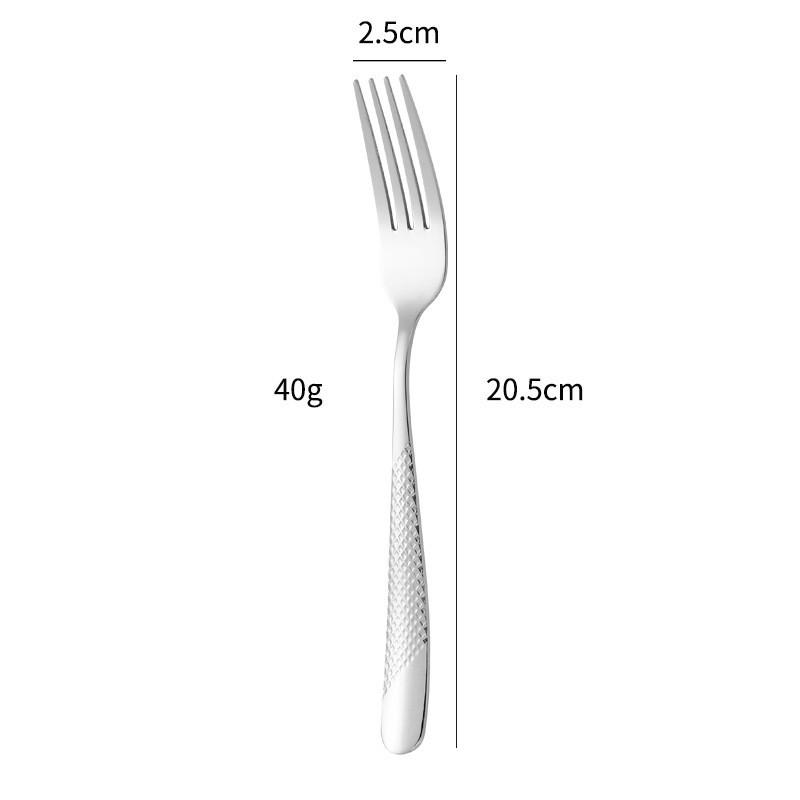 Star Diamond Stainless Steel Tableware Knives, Forks and Spoons Five-piece Set Light Luxury Simple Western Food Steak Knives, Forks and Spoons