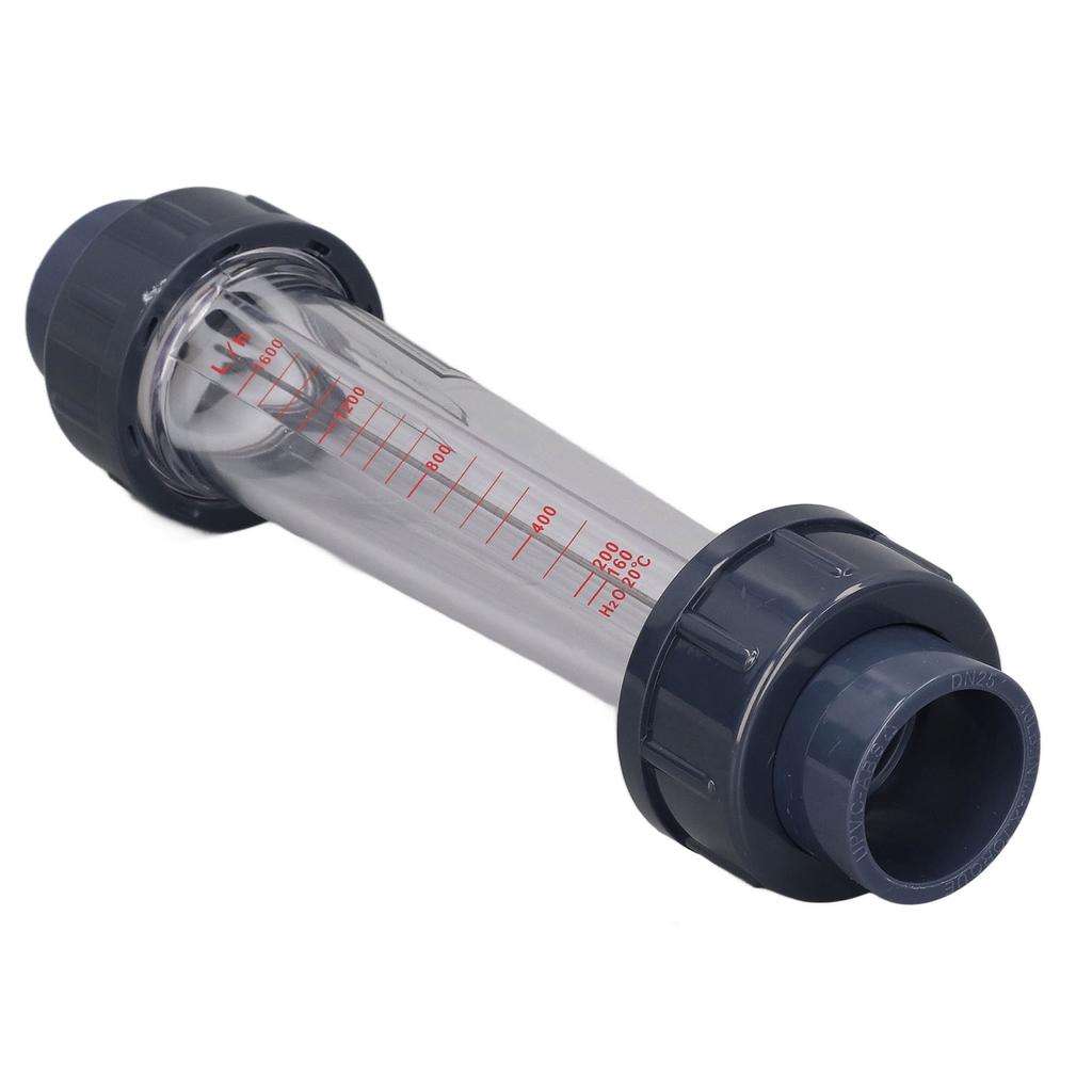 Plastic Tube Liquid Flowmeter High Accuracy Large Range Acid Alkali Resistance Water Flow Meter Gauge