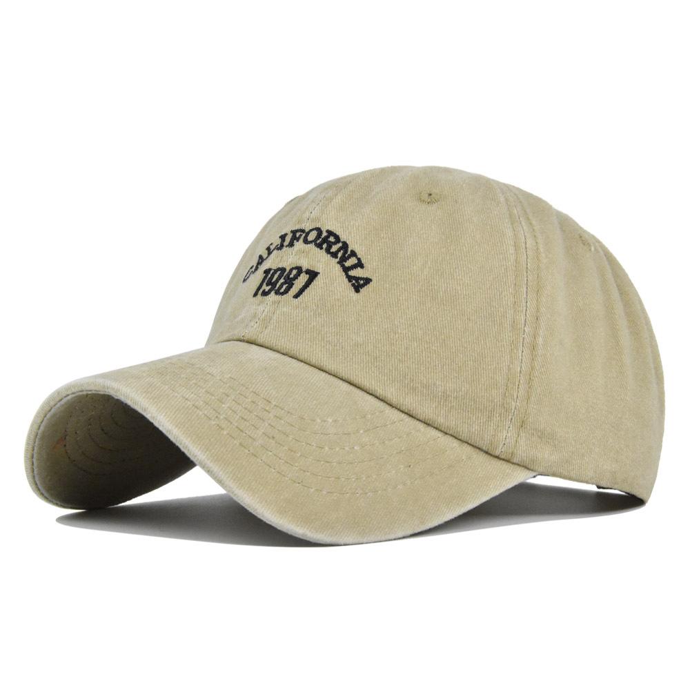 Baseball Vintage Cap Embroidered Cap Washed To Make Old Sun Hat Curved Hat Brim