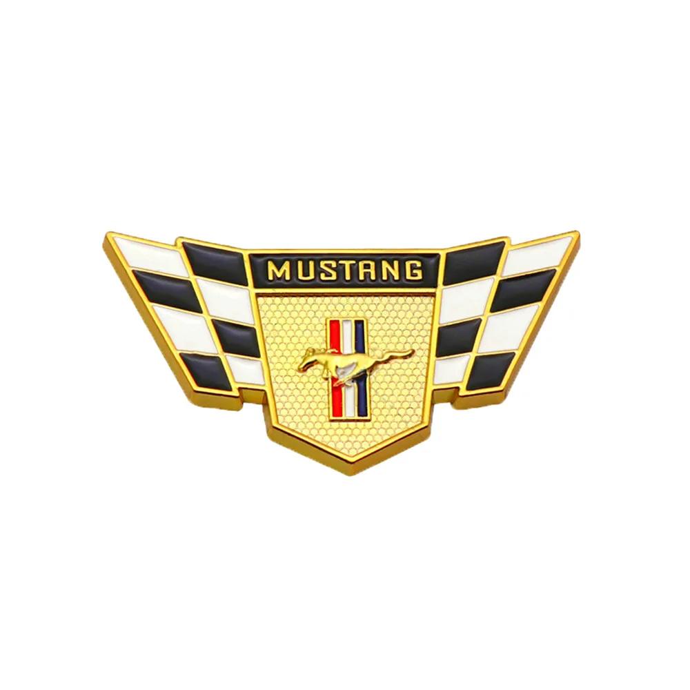 1pc 6.5x3.4cm Metal Car Horse Y236 Badge Trunk Sticker for Ford Mustang 2.3T Shelby GT350 GT500 GT 2015-2017 Rear Logo Emblems