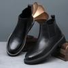 Erkekler için Botlar Hakiki Deri ayakkabılar Platform Bilekte Botlar Dış Mekan Rahat Yumuşak Erkek iş ofis Botları Botas Hombre
