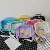 Kobiety mały plecak torebka pcv szkolne torby na ramię dla nastoletnich dziewcząt Kawaii plecak szkolny dziecko przezroczysta torba Mochilas