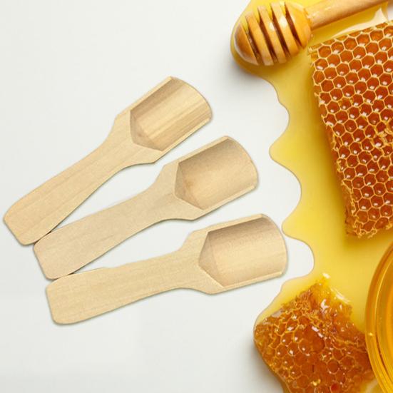 Holzlöffel Holz Umweltfreundlich Wiederverwendbar Klein Badesalzlöffel Zubehör für Zuhause