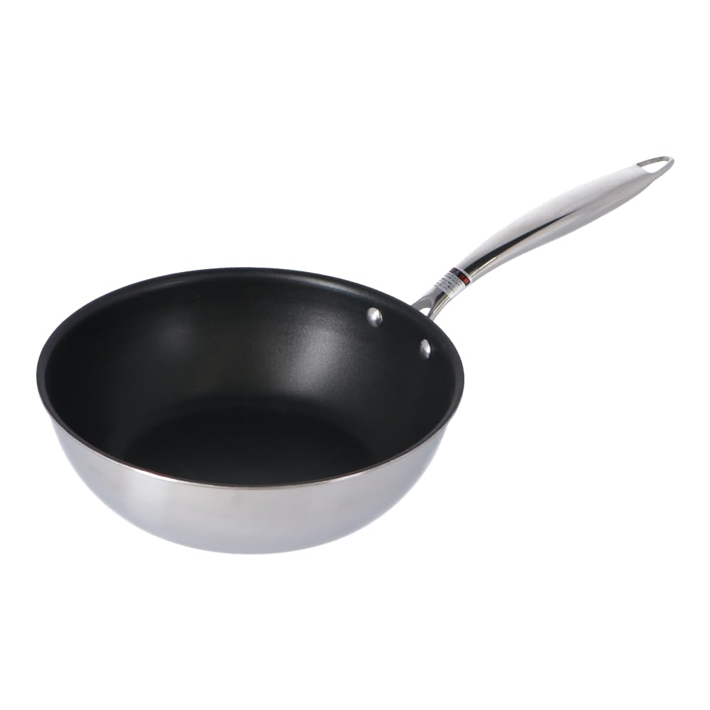 Konan Original IH frying stainless steel handle [Outlet] 2-layer pan, 24cm, deep,