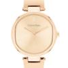 CALVIN KLEIN quartz movement women's watch Swiss watch 30mm*30mm*7.1mm gold dial stainless steel case 25200308