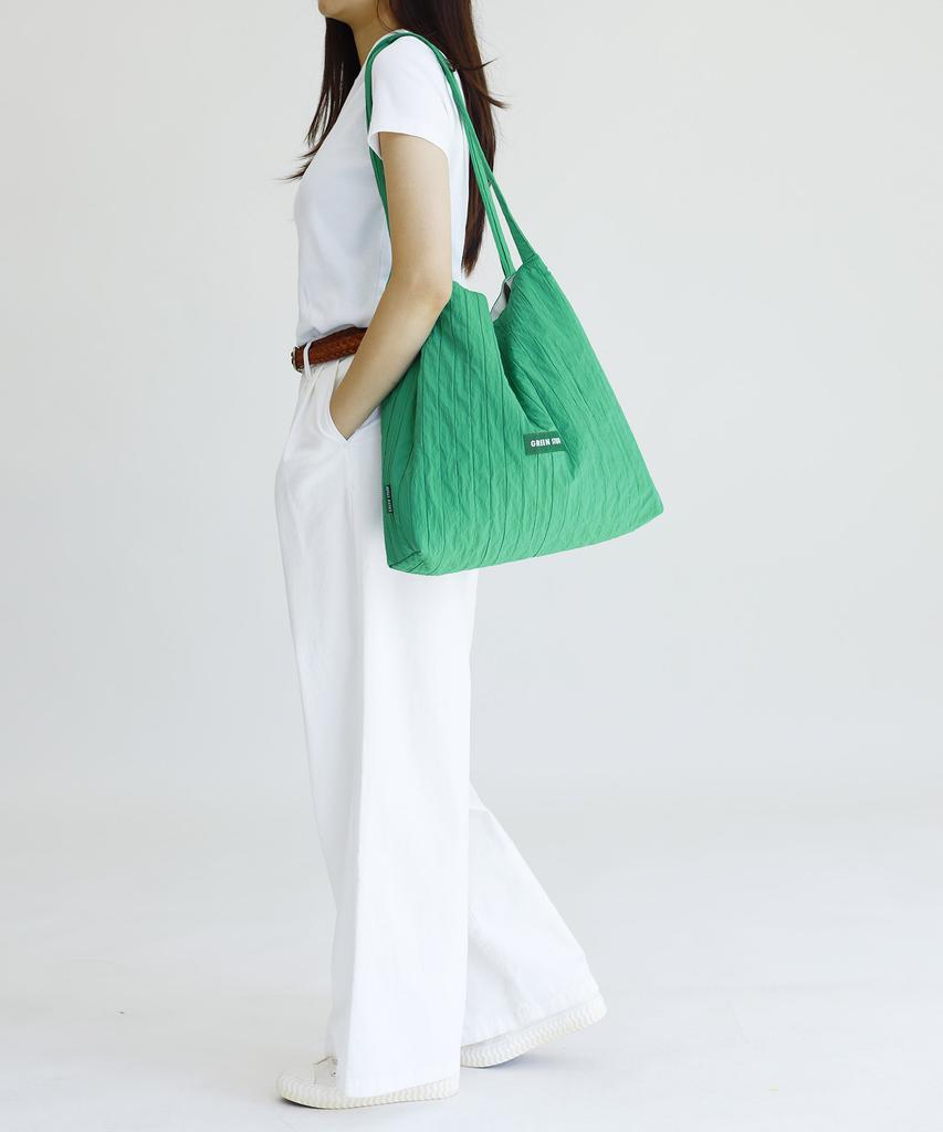 Green Stuff Effortlessly Boxy Shopper Bag 53 Volume Line - Green