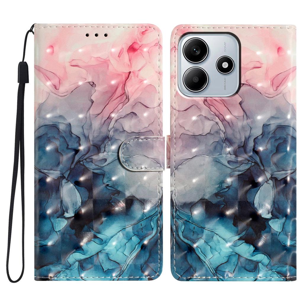 Etui dla Xiaomi Redmi Note 14 5G, Portfel ze skóry PU, Pokrowiec na telefon z nadrukiem 3D