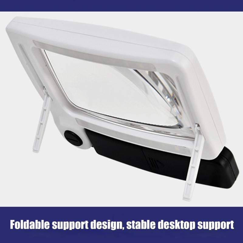 Leichte helle LED-beleuchtete 3,50-fache Handlupe Tragbare beleuchtete Leselupe für ältere Handwerker Reisende