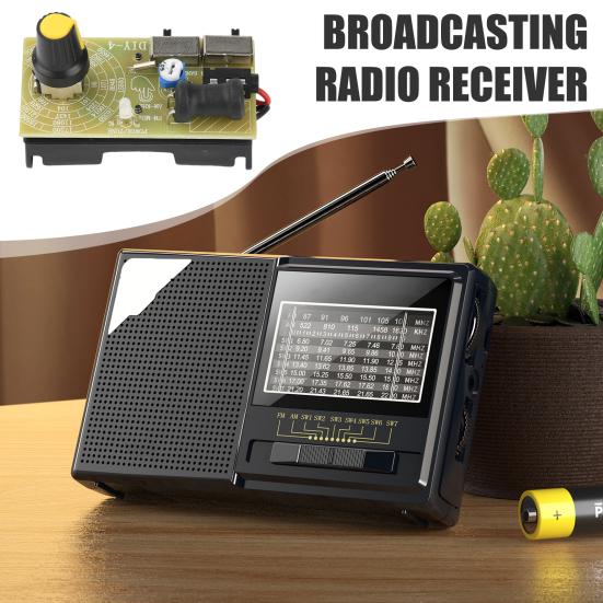 87–108MHz Radio Module FM/MW/SW Multiband Receiver Module Frequency Adjustable Short Medium Wave FM Radio