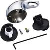For Durable Metal Shower Handle Replacement Lever Style for Quick and Simple Installation Compatible with Valves