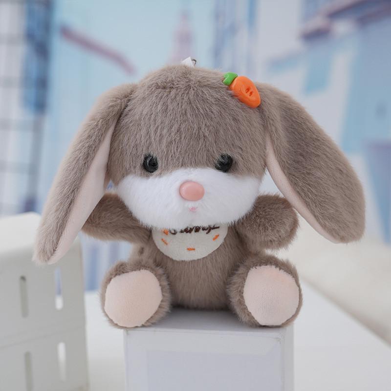 Rabbit Plush Toy Keychain With Soft Polyester Material For Bag Decor And Gift For Kids