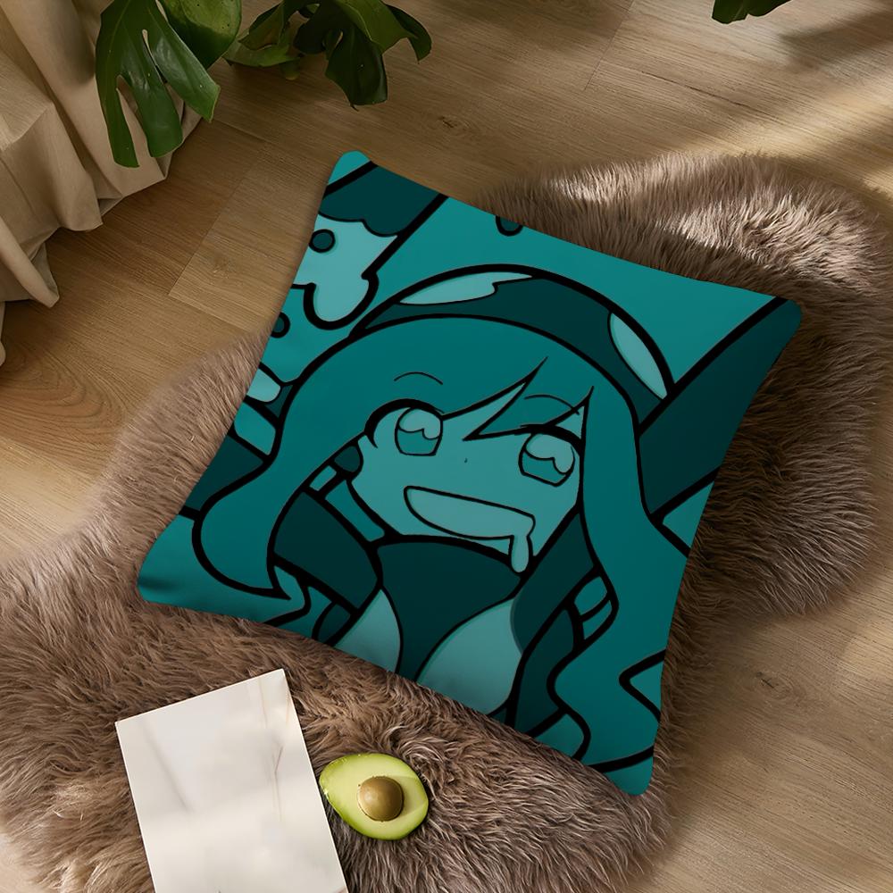 Game P-Puyo P-Pop F-Fever Anime Sig For Bedroom Car Coffee Shop Room Soft and Living Room Sofa Decorative Pillow Cover Case