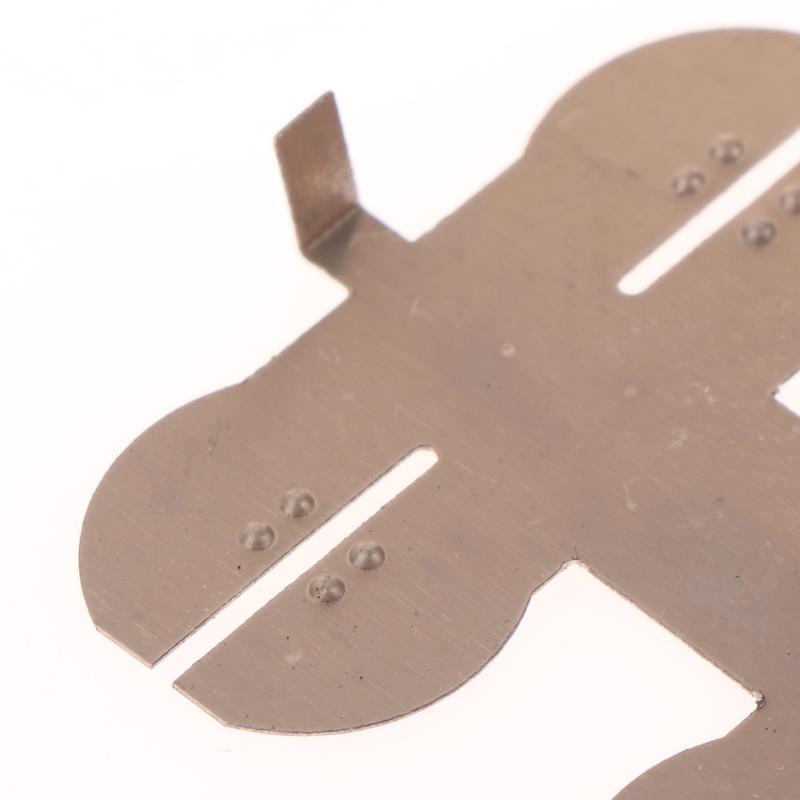 1 Sett Elektrisk Verktøy DIY Tilbehør For 18V 18650 21700 Litiumbatteri Nikkelplate Battericellekontakt