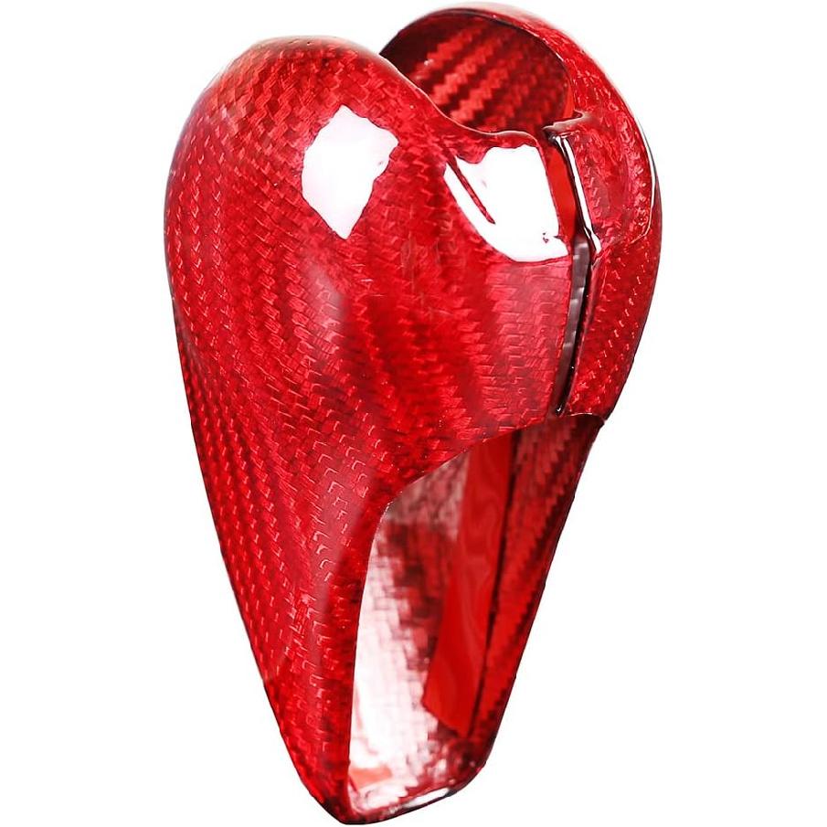 TOYCIDFG Car Gear Shift Knob Cover Trim Compatible with Porsche Macan 2014-2021 Panamera Cayman Boxster 718 911 Auto Interior Accessories Decals (Red