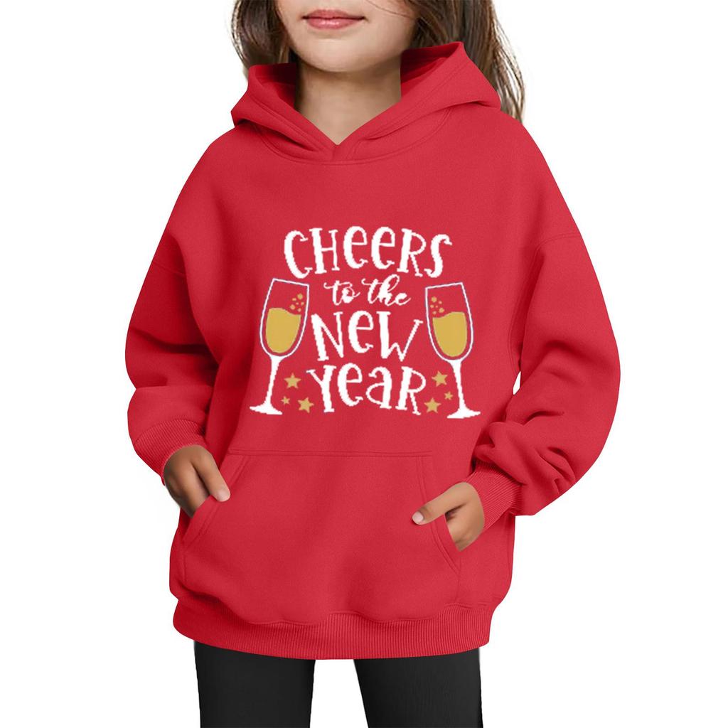 Sweatshirts For Teen Girls Hoodies Long Sleeve Drawstring Pullover Cute Printed Oversized Hoodie Christmas
