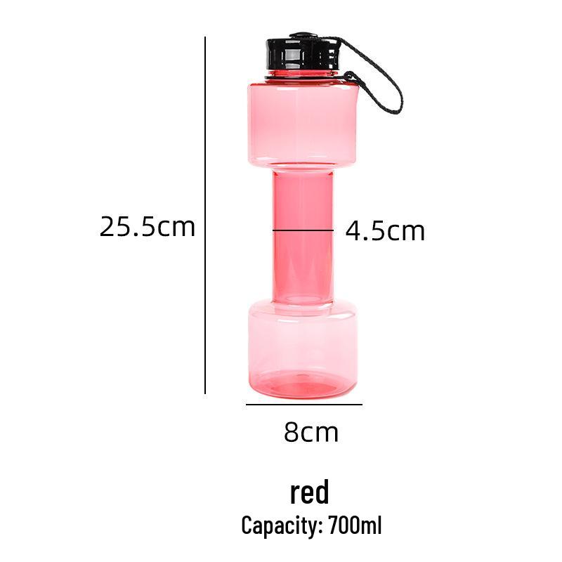 Creative 700ML Dumbbell Water Bottle - Stylish & Functional for Fitness & Students