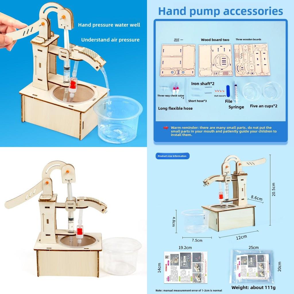 Hand Operated Water Pump Science Kit For Kids Diy Educational Playset