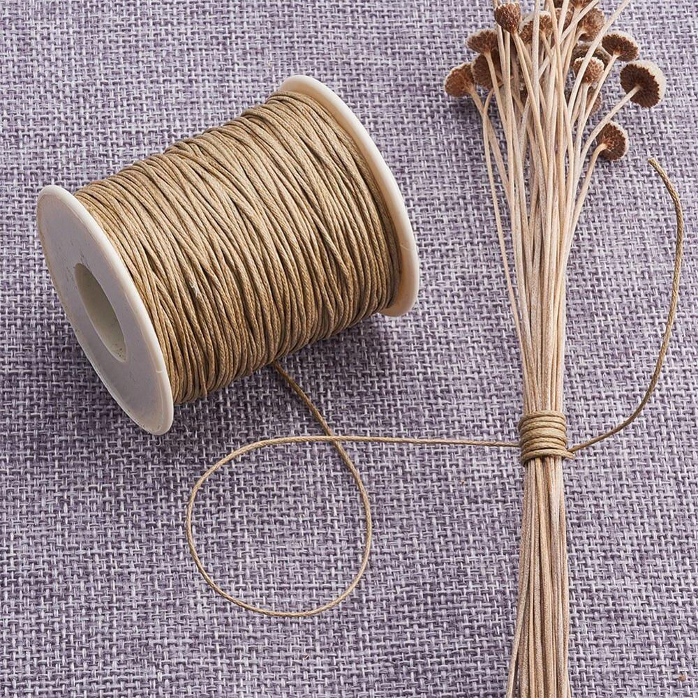 Wenwan Korean Wax Thread Leather Cord for DIY Bracelet and Necklace Crafting
