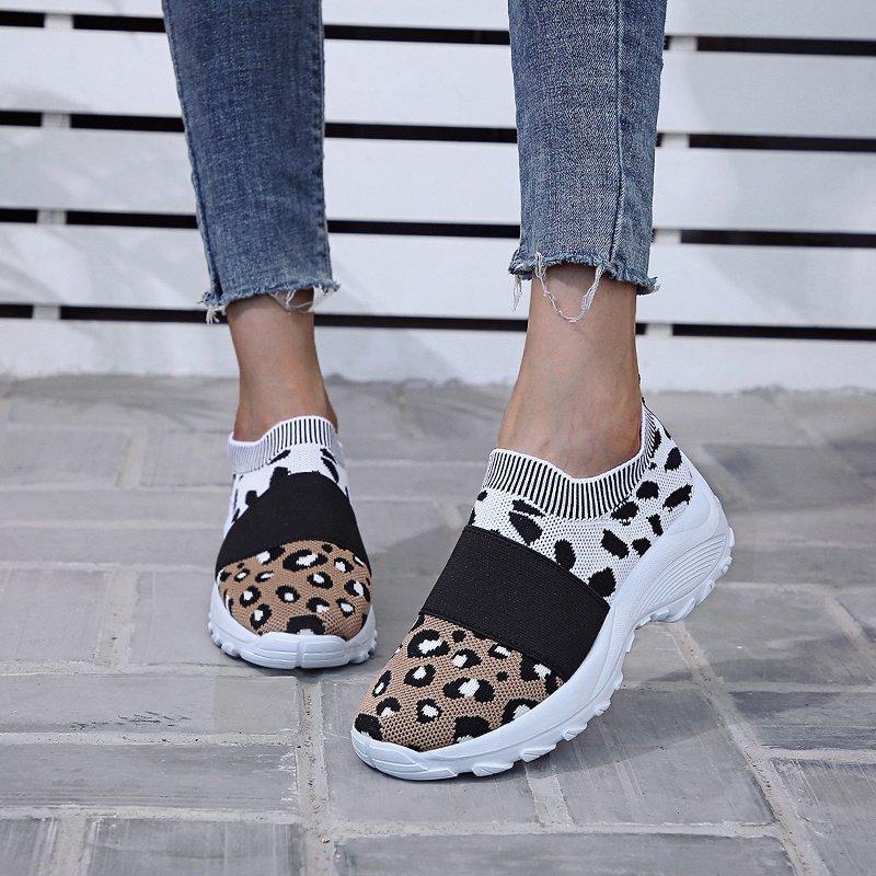 Damen Plateau-Sneakers Höhenvergrößernde Walking-Schuhe Lässig Rutschfest Abriebfest Outdoor Leichtgewicht Lauf-Trainer